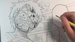 Comment dessiner une page de manga (One Piece)