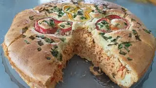 Fiz uma maravilhosa torta de frango para o almoço de domingo...