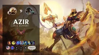Azir Support vs Fiddlesticks - NA Grandmaster Patch 12.13