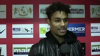 Rubin Okotie zu Besuch bei SC Wiener Viktoria