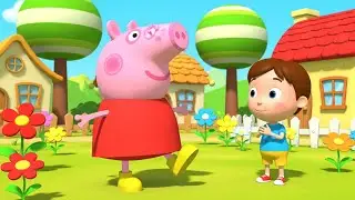 Peppa Pig Wore Daddy Pig&rsquo;s Shoes | Fun Nursery Rhyme | Kids Songs for Toddlers