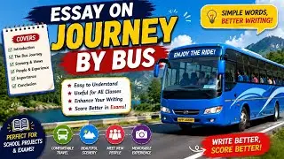 🔴10 Lines on Bus | Essay on journey by bus in english | Paragraph on journey by bus in english