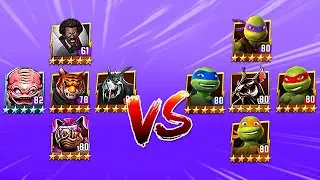 TMNT Legends Tiger Claw, Rahzar, Krang Classic, Bebop Bunny, Baxter Stockman