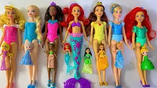 Unboxing Mattel Disney Princess Playset | Frozen Elsa, Anna, Belle, Ariel, Cinderella Dolls | ASMR 