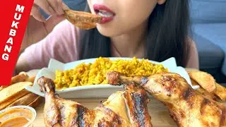 ASMR | Nando&rsquo;s [ Peri Peri-Chicken(Double Leg), Spiced Rice & Peri-Wedges]