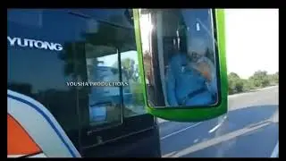 Yutong vs Hino bus khofnaak race #nationalhighway #trending #pti