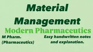 Material management #modernpharmaceutics #mpharm #mpharmacy #materialmanagement #handwrittennotes
