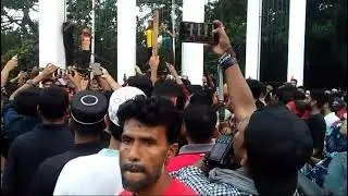 Public Student Protest at central Shaheed Minar