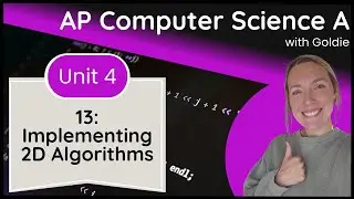 AP CSA Data Collections &ndash; Implementing 2D Array Algorithms