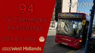 *20TH BIRTHDAY* National Express West Midlands 1900 - Route 94 Journey | Non TfL November 2020 #8