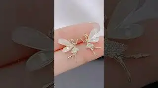 JEWELS Korean Earrings Fashion Jewelry Cute Flower Wings Elf Earrings For Women Earrings#earrings