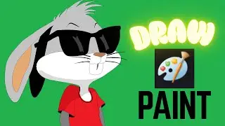 I tried to draw Bugs Bunny using MS Pain with a mouse pointer.