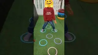 Gross Motor Skills Activity: Hoop Jump & Balance Game for Toddlers |Development Zone Open-Close Jump