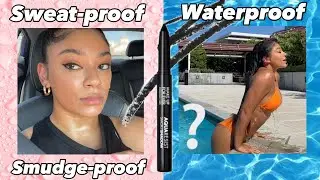 Putting waterproof,  smudge/sweat-proof makeup to the test! | jasmeannnn