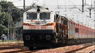 WDP4D And WDP4B Twins HIT 130Kmph With SUPERFAST Express.