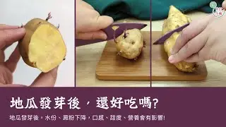 【直接切開比較】地瓜發芽🌱後還能吃嗎? 好吃嗎? 為什麼那麼快發芽? 發芽還能吃的蔬果有....? #珍田 #珍田生機 #有機地瓜 #地瓜發芽 #地瓜 #番薯 #organic