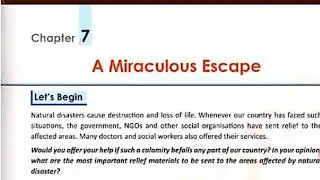 Class 5th ch 7 A Miraculous Escape
