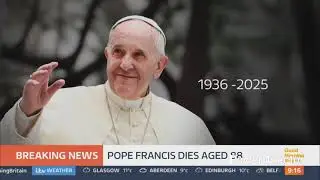 Good Morning Britain Interrupted Lorraine To Announce The Death Of Pope Francis (21/4/25)