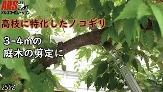 高枝の剪定に特化したノコギリ_伸縮式高枝鋸(255Z)_【ARS】