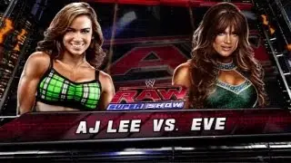 WWE '13 - DLC AJ Lee ( Match & Entrance )