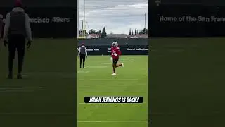 #49ers Jauan Jennings returned to practice today!