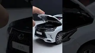 white diecast model of a Lexus LX 570 SUV #rc #toyscar #shortvideo