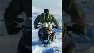 Hulk Drops Magical Egg in Antarctica 🥚#ai #hulk #aihulk #viral #shorts #viralshorts #trending