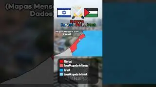 Mapa da Guerra de Israel e Palestina #mapping #mapper #map #geo #geografia #geographythroughmaps