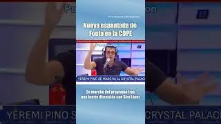📻 FOUTO SE MARCHA DE EL PARTIDAZO DE COPE ENFADADO CON SIRO L&Oacute;PEZ #cope #fouto #sirolopez