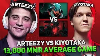 ARTEEZY vs KIYOTAKA in 13,000 AVERAGE MMR GAME! | RTZ plays on WEAVER SUPPORT!
