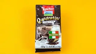 No.1 Italian Wafer Cookies Loacker Quadratini Opening |  Italian Chocolate