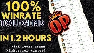 Get to Legend FAST with Aggro Highlander Hunter. I went 15-0 to Legend from Diamond 5