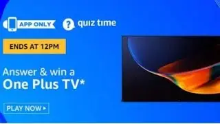 Amazon Quiz Answers for 2 November 2019 | Win OnePlus TV
