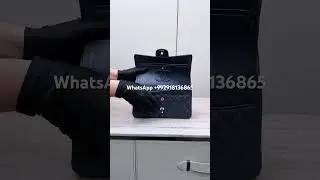 Chanel medium flap caviar leather dark blue #chanelbag