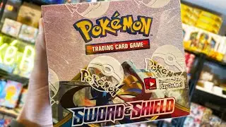 *Searching For GOLD Pokemon Cards!* Pokemon Sword And Shield Booster Box Opening! (Opened ALL PACKS)