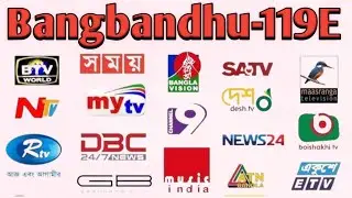 how to set bangabandhu✅bangabandhu 119e new update @bangabandhu 119e channel list2025