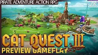 Cat Quest III (2024) Preview Gameplay - Pirate Adventure RPG (No commentary) 1440p