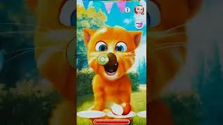 talking ginger cat 2 🐈 funny cat video 🐈 #cat #talkingtom #shortvideo