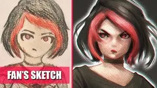 Drawing A Fan's Sketch