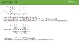 Generated Clock with Edge Shift and Latency