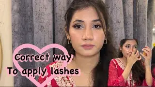 Quickest and easiest way to apply lashes 🎊