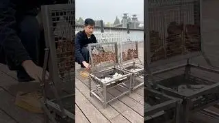 Outdoor camping artifact, new flip barbecue grill! #barbecue #OutdoorBBQ #wholesale #factory