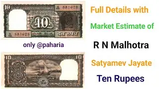 r n malhotra satyamev jayate ten rupees note value.