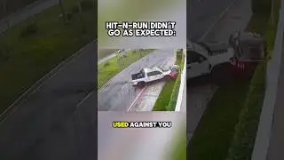 Ford Mustang hit RAM pickup truck and tried to run away from responsibility.