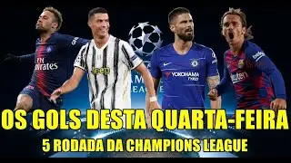 OS GOLS DESTA QUARTA-FEIRA DA CHAMPIONS LEAGUE 02/12