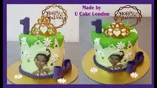 How to make a princess tiana cake for 1st birthday