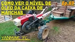 Como ver nível de óleo da caixa de marchas do yanmar tc 11 #vidanaroça  #yanmar
