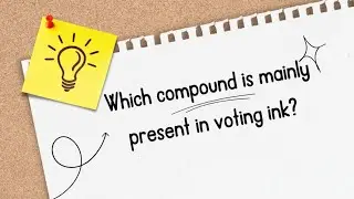 compound in voting ink #compound #voting