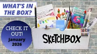 Выставка Sketchbox в январе 2026 года и обзор работ. Подписка на художественные принадлежности.