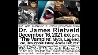 The Vampire  Myth, Legend, Lore, History & Across Cultures Dr Rietveld